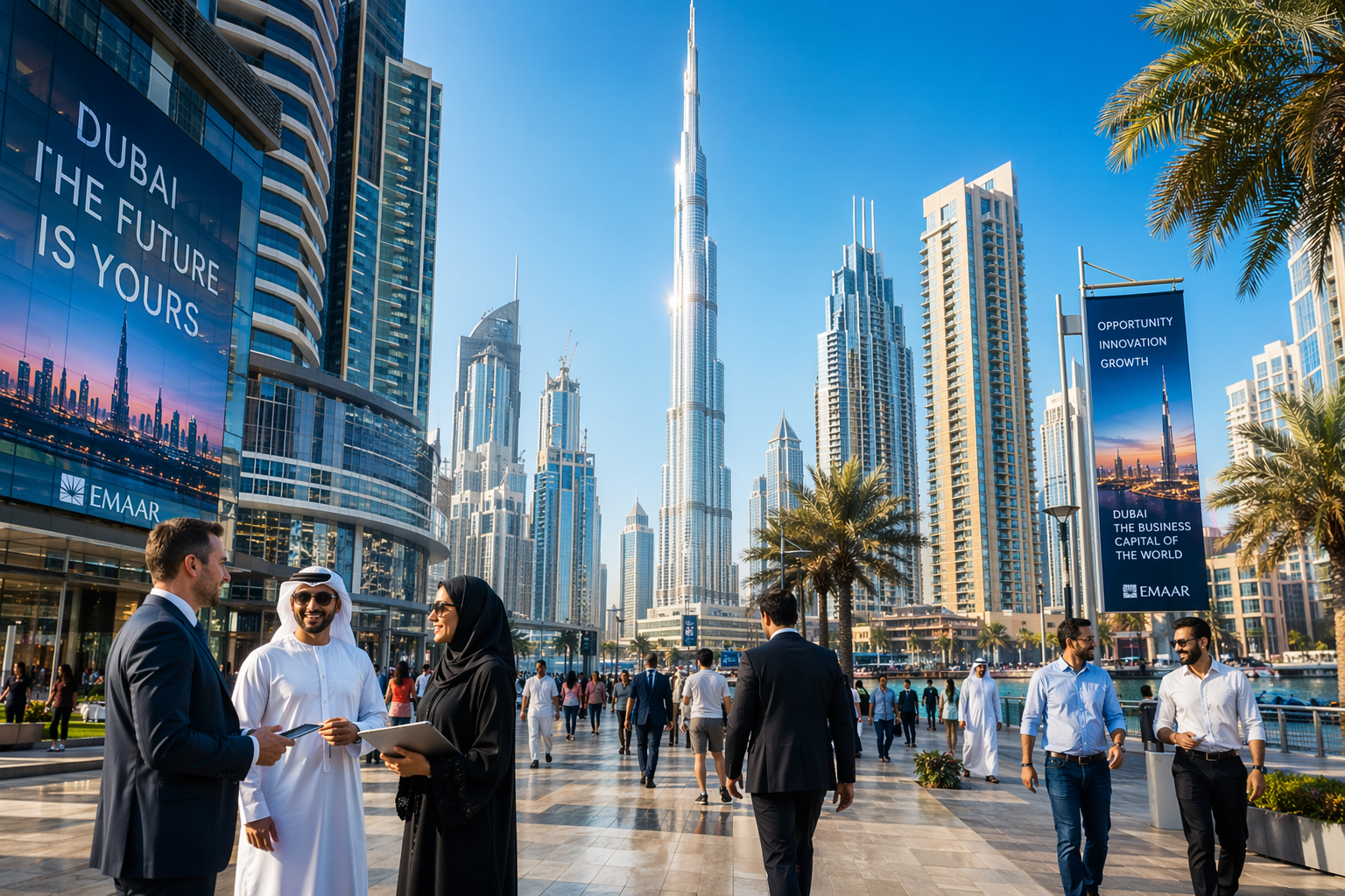 Entrepreneurs In Dubai Business District